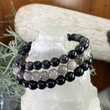 Energibeskyttelse 3-PC Crystal Mala armbåndssæt