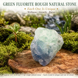 Grüner Fluorit, rauer Naturstein