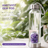 Amethyst Gem Pod Wasserflasche 💧