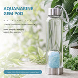 Aquamarin-Edelstein-Pod-Wasserflasche 💧