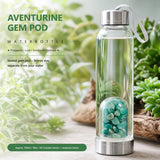 Aventurine Gem Pod Wasserflasche 💧