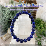 Mala Lapis Lazuli Bracelet With Velvet Pouch