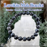 Βραχιόλι Mala Larvikite Με Βελούδινο Πουγκί