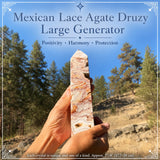 Mexikansk spetsagat Druzy stor generator