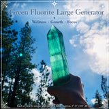 Grøn fluorit stor generator