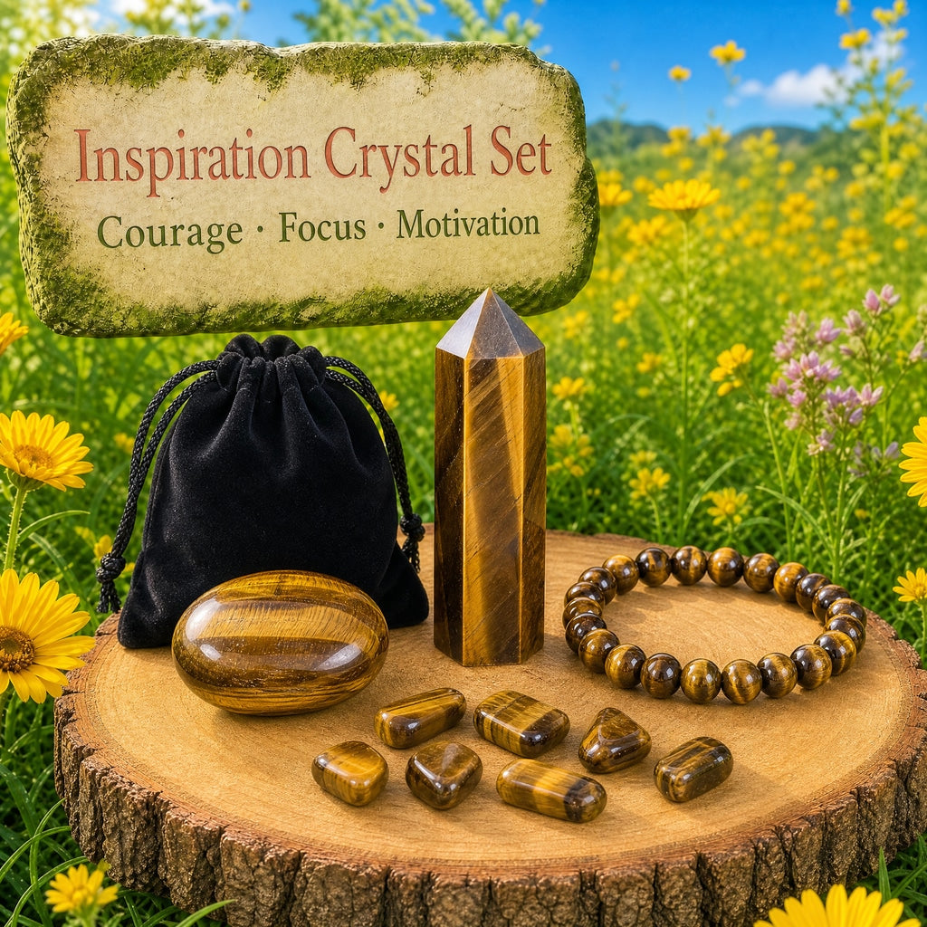 Bracelet Mala et ensemble de cristaux d'inspiration 🙏