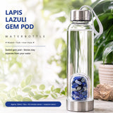 Lapis-Lazuli-Edelstein-Kapsel-Wasserflasche