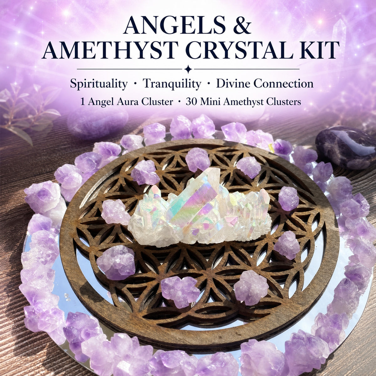 Kit Cristal Anges & Améthyste