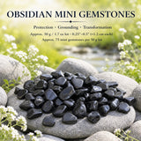 Obsidian Mini-Edelsteine ​​(50 Gramm / 1,7 Unzen Lot)