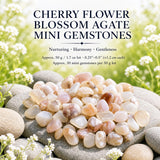 Kirschblüten-Achat-Mini-Edelsteine (50 Gramm / 1,7 Unzen Lot)