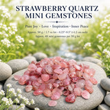 Erdbeerquarz Mini-Edelsteine (50 Gramm / 1,7 Unzen Menge)