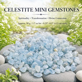 Coelestin-Mini-Edelsteine (50 Gramm / 1,7 Unzen Lot)