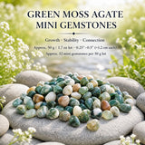 Grüner Moosachat Mini-Edelstein (50 Gramm / 1,7 Unzen Menge)