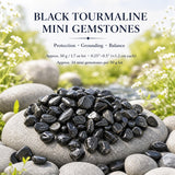 Schwarze Turmalin-Mini-Edelsteine (50 Gramm / 1,7 Unzen Lot)