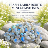 Flash-Labradorit-Mini-Edelsteine (50 Gramm / 1,7 Unzen)