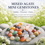 Gemischte Achat-Mini-Edelsteine (50 Gramm / 1,7 Unzen Menge)