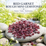 Roter Granat, grobe Mini-Edelsteine (50 Gramm / 1,7 Unzen Menge)