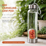 Karneol-Edelstein-Pod-Wasserflasche 💧