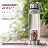 Rhodonit-Edelstein-Pod-Wasserflasche 💧