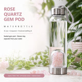 Rosenquarz-Edelstein-Pod-Wasserflasche 💧