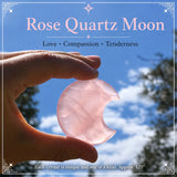 Rose Quartz Crescent Moonstone