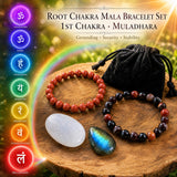 Σετ βραχιολιών Root Chakra Mala 🌈