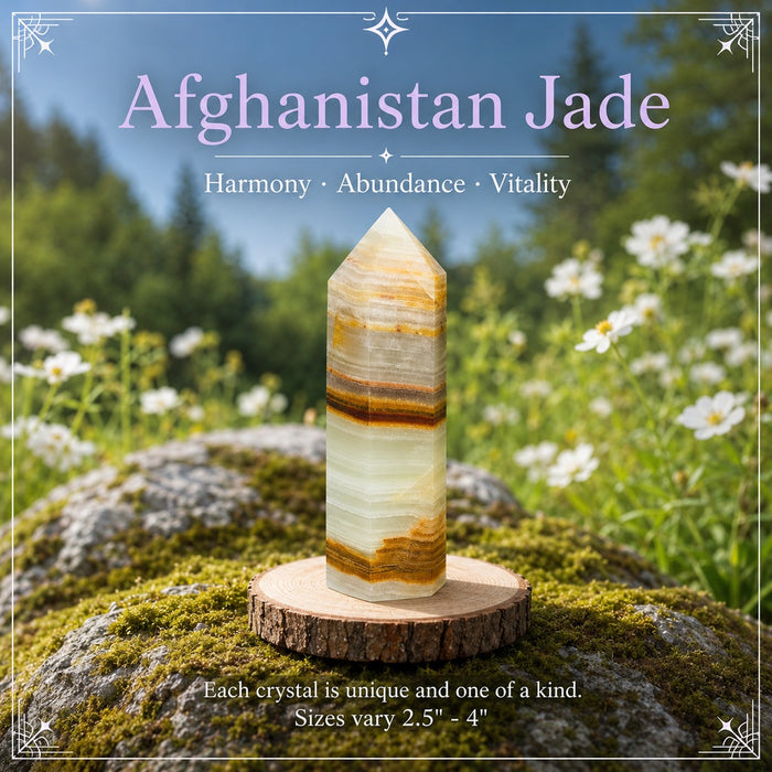 Afghanistan Jade crystal point