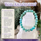 Βραχιόλι Mala Amazonite με βελούδινο πουγκί