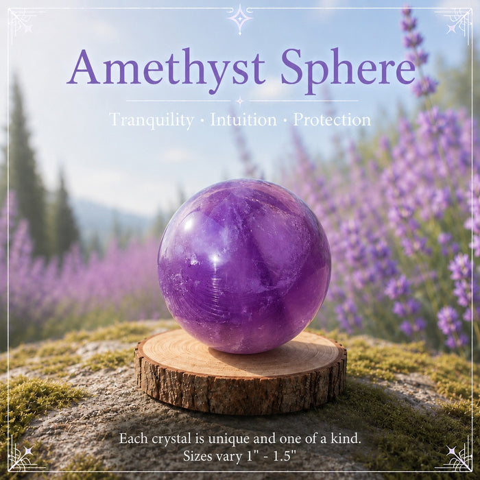 Amethyst mini sphere