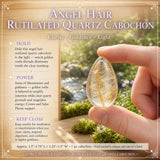 Angel Hair Rutilated Quartz Teardrop