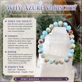 Mala Azure Variscite Bracelet With Velvet Pouch