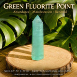 Conjunto 8 Peças Fluorita Verde + Quartzo