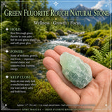 Grüner Fluorit, rauer Naturstein