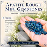 Apatit Rohe Mini-Edelsteine (50 Gramm / 1,7 Unzen Menge)
