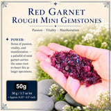 Roter Granat, grobe Mini-Edelsteine (50 Gramm / 1,7 Unzen Menge)