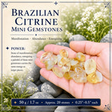 Brasilianische Citrin-Mini-Edelsteine (50 Gramm / 1,7 Unzen Lot)