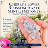 Kirschblüten-Achat-Mini-Edelsteine (50 Gramm / 1,7 Unzen Lot)