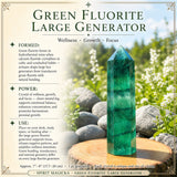 Grøn fluorit stor generator