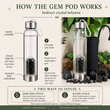Turmalin-Edelstein-Pod-Wasserflasche 💧