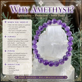 Juego de pulseras Mala de cristal Clarity & Calm de 3 piezas