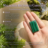 Malachite Rectangle Cabochon