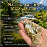 Natürliche goldene Glimmergruppe