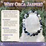 Bracciale Mala Orca Jasper con custodia in velluto