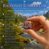 Rhodonit-Trommelwürfel