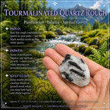 Turmalinierter Quarz Rohstein