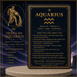 ♒ Aquarius - 20 Ιανουαρίου - 18 Φεβρουαρίου Σετ βραχιολιών Zodiac Astrology
