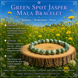 Aventurine & Green Spot Jasper Mala Bracelet Prosperity Crystal Set 🙏
