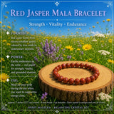 Sodalite & Red Jasper Mala Bracelet Balancing Crystal Set 🙏