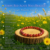 Citrine & Red Agate Mala Bracelet Abundance Crystal Set 🙏