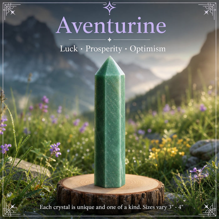 Aventurine crystal point